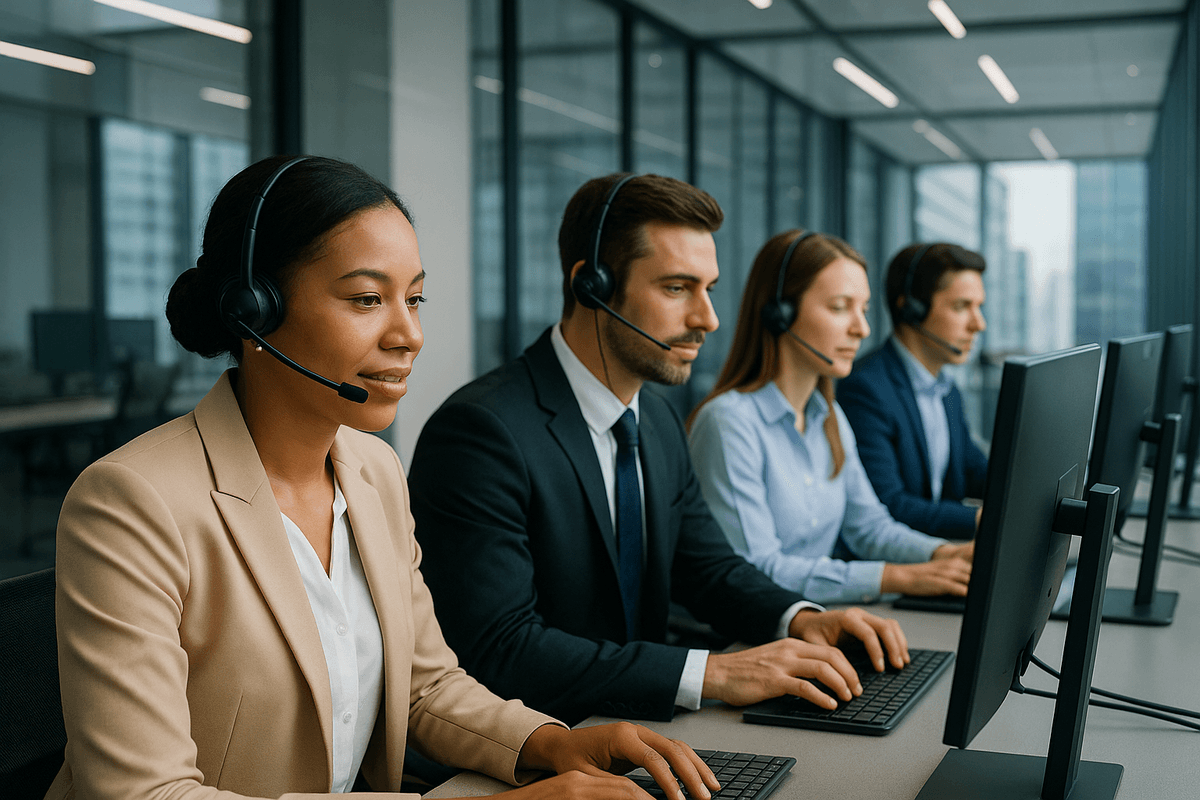 Call center support illustration