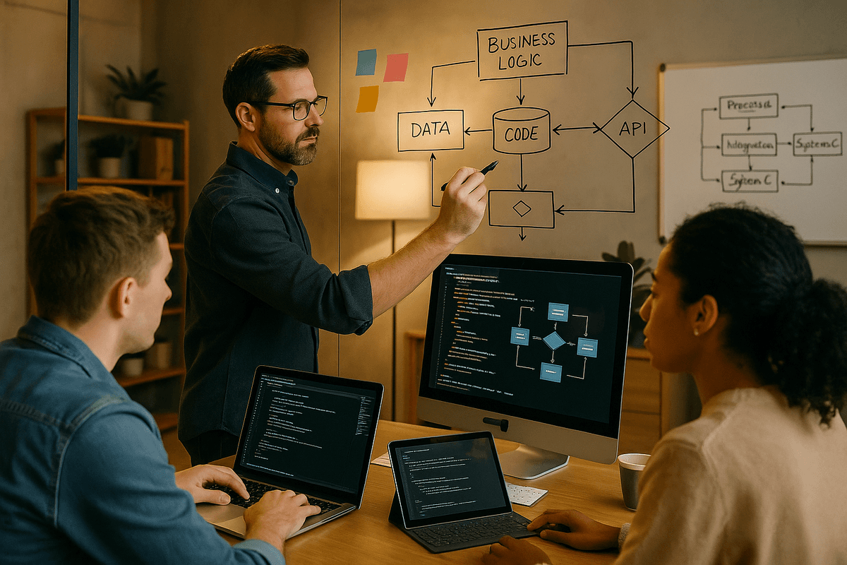 Business logic development visual