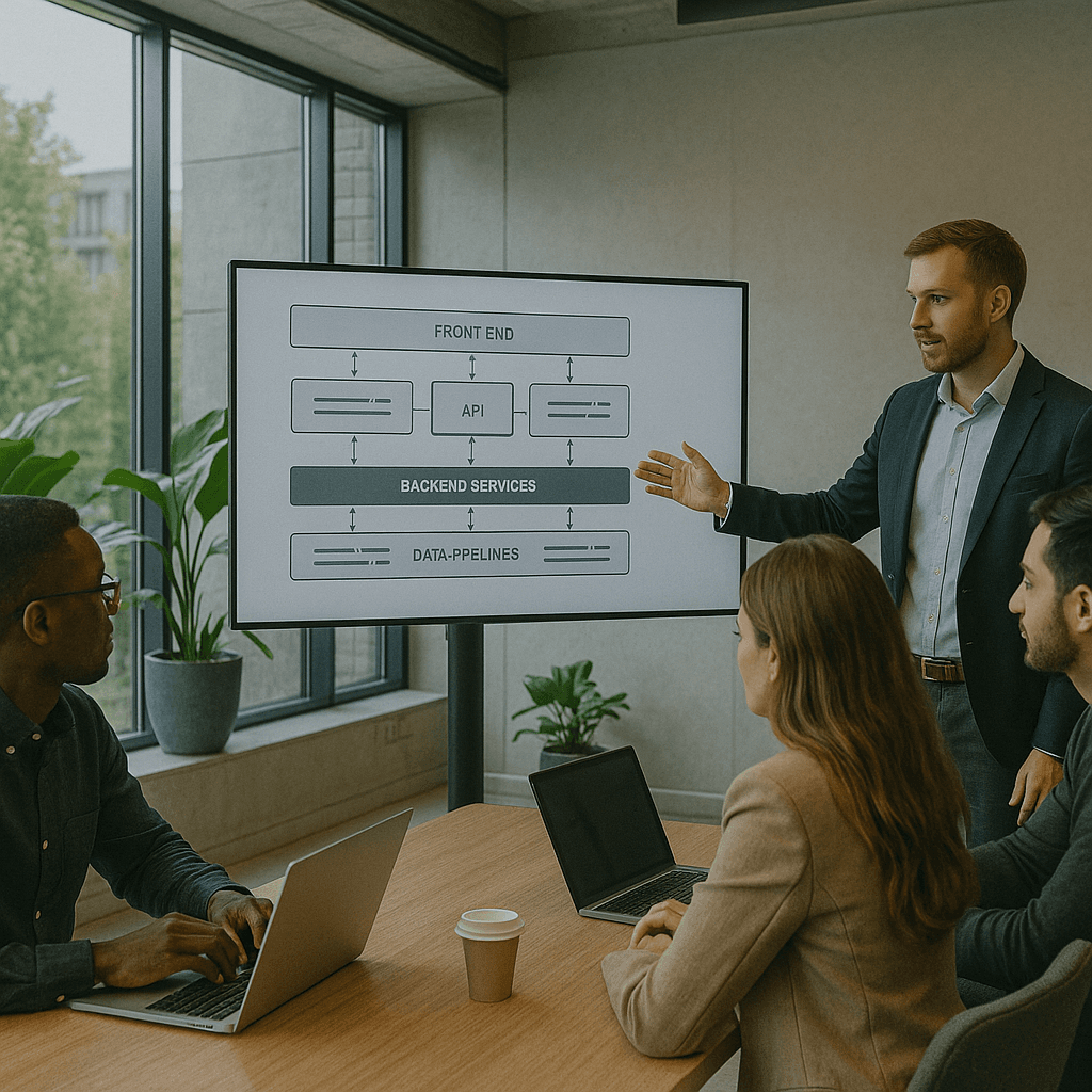 Diagram of technical architecture
