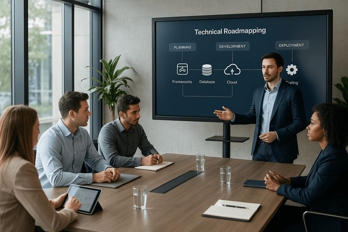 Strategic roadmapping illustration